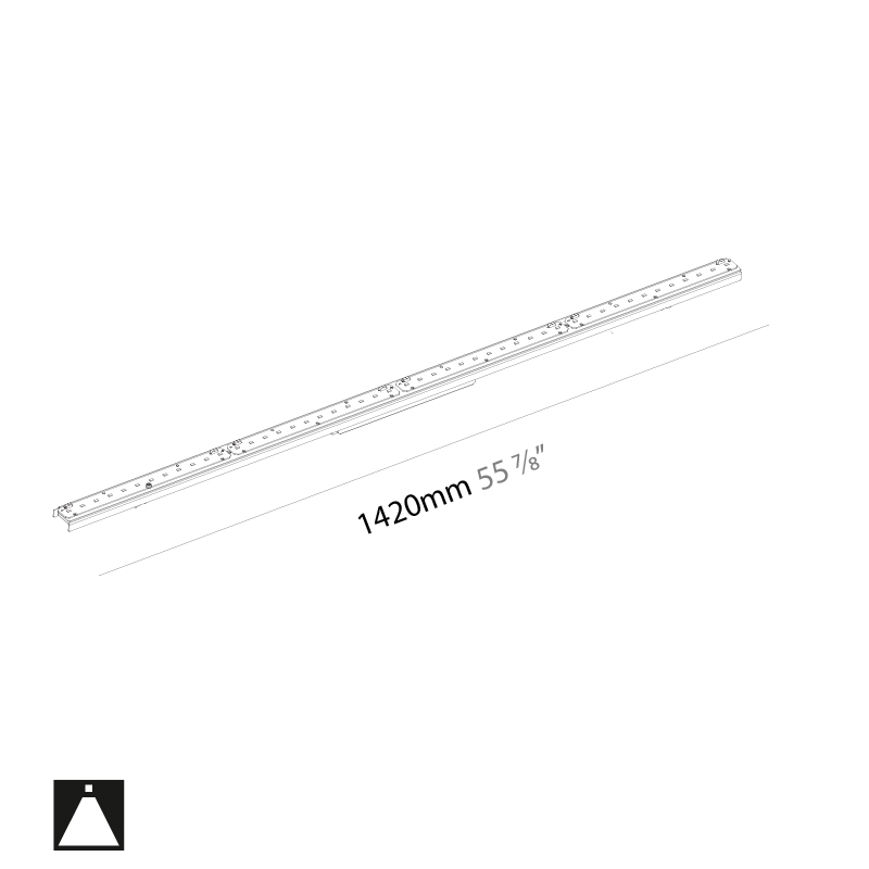 Groove by Prolicht – 55 7/8″ x 1 7/16″ , Profile offers LED lighting solutions | Zaneen Architectural