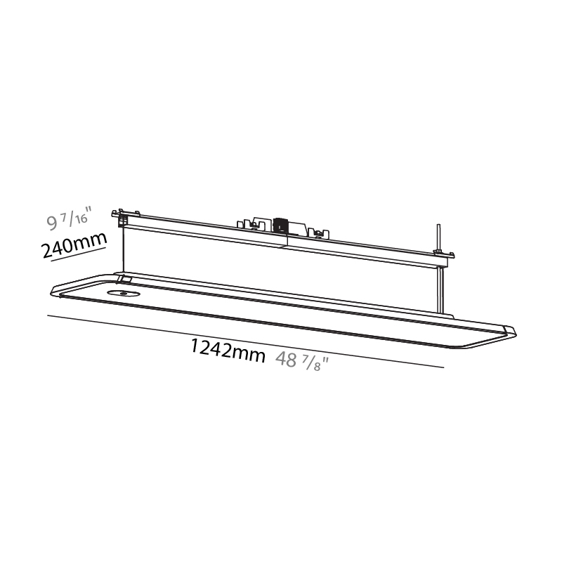 Hadi by Prolicht – 48 7/8″ x 1 7/8″ Track, Downlight offers LED lighting solutions | Zaneen Architectural