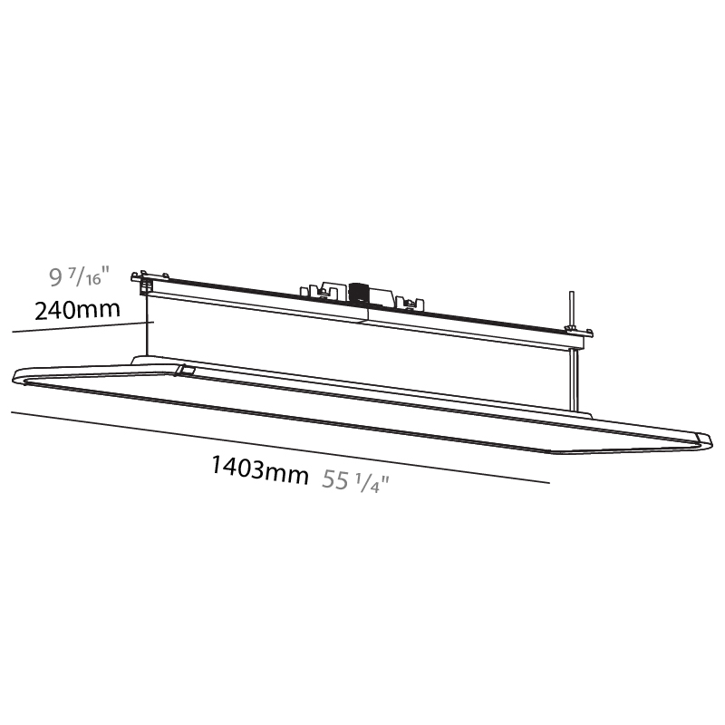 Hadi by Prolicht – 55 1/4″ x 1 7/8″ Track, Downlight offers LED lighting solutions | Zaneen Architectural