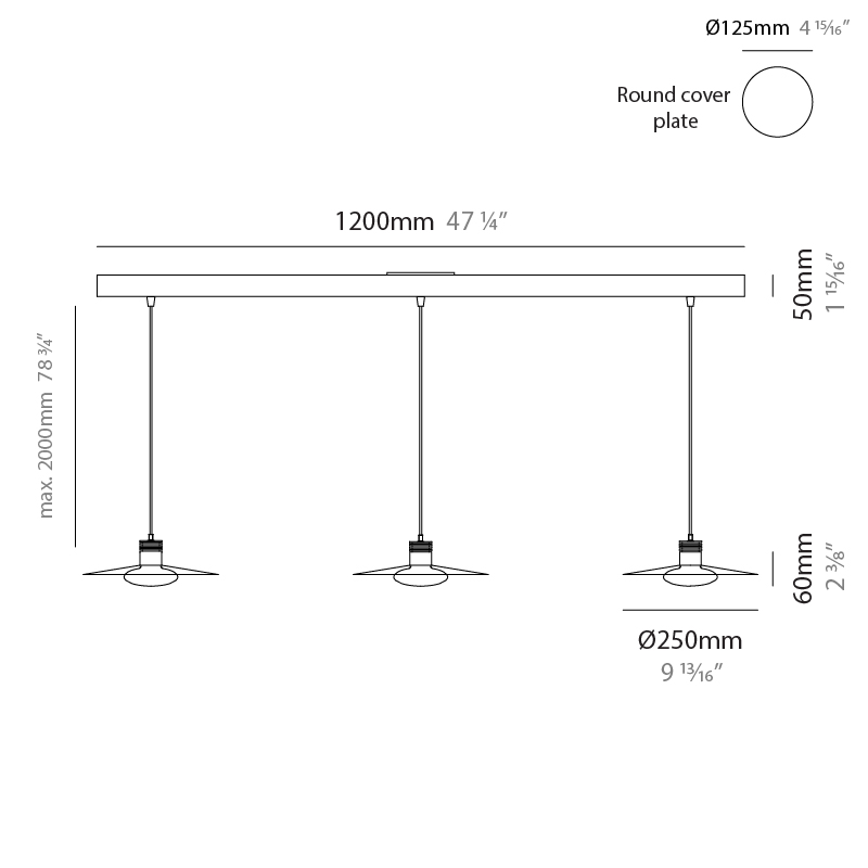 Hydra by Cangini & Tucci – 47 1/4″ x 8 1/8″ Suspension, Pendant offers quality European interior lighting design | Zaneen Design