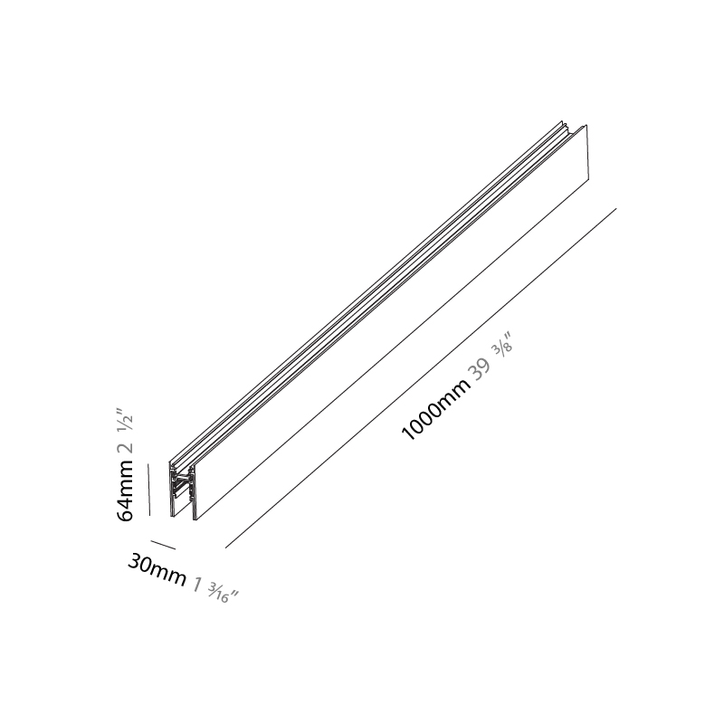 Hypro by Prolicht – 39 3/8″ x 2 1/2″ Suspension, Linear Profiles offers LED lighting solutions | Zaneen Architectural
