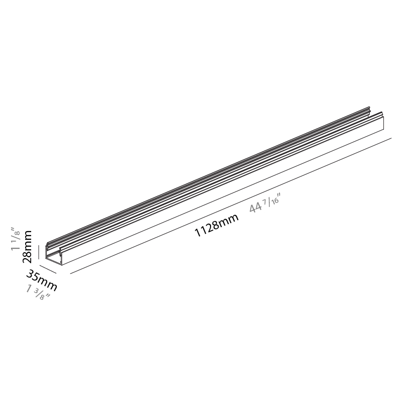 Hypro by Prolicht – 44 7/16″ x 1 3/8″ ,  offers LED lighting solutions | Zaneen Architectural