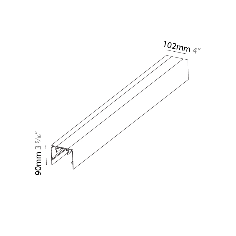 Idaho by Prolicht – 39 3/8″ x 3 9/16″ Suspension, Profile offers LED lighting solutions | Zaneen Architectural