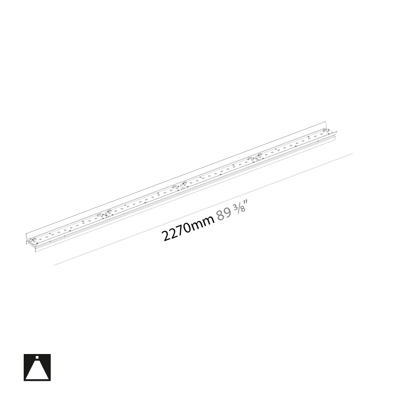 Idaho by Prolicht – 89 3/8″ x 1 1/4″ ,  offers LED lighting solutions | Zaneen Architectural