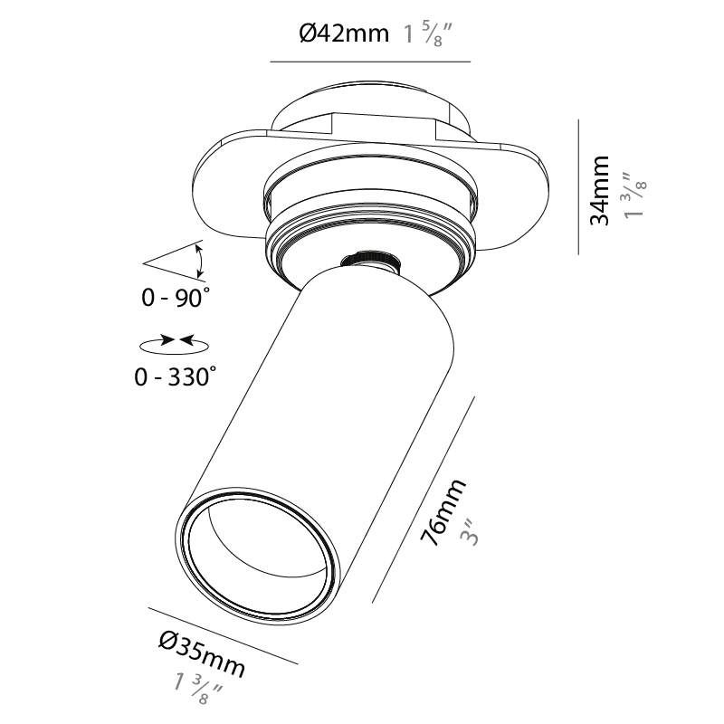 Imagine Micro by Prolicht – 1 3/8″ x 3″ Surface, Spots offers LED lighting solutions | Zaneen Architectural