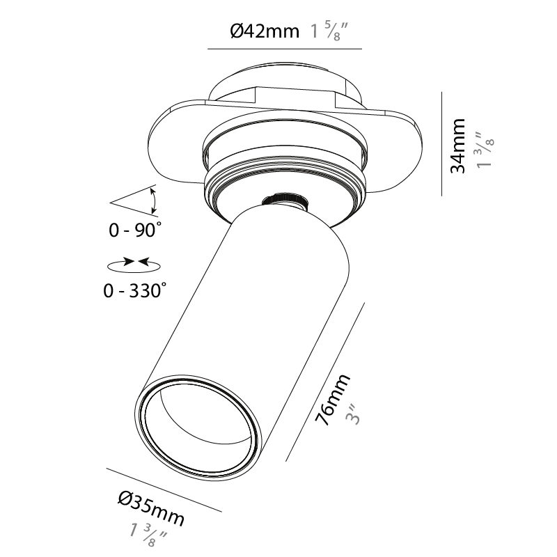 Imagine Micro by Prolicht – 1 3/8″ x 3″ Surface, Spots offers LED lighting solutions | Zaneen Architectural