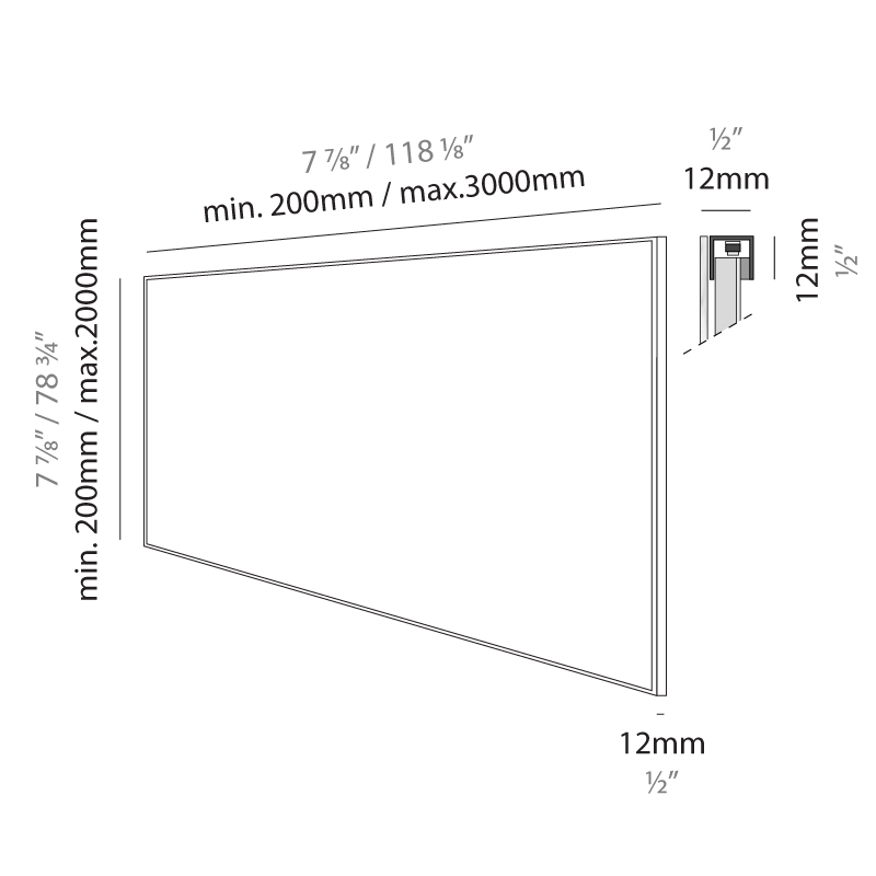 Infinite-Horizon by Ivela – 7 7/8 - 118 1/8″ Surface, Panels offers LED lighting solutions | Zaneen Architectural