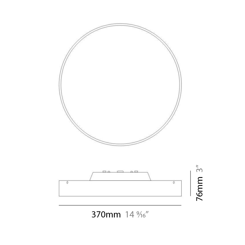 Inoxx by Milan – 14 1/2″ x 3″ Surface, Ambient offers quality European interior lighting design | Zaneen Design
