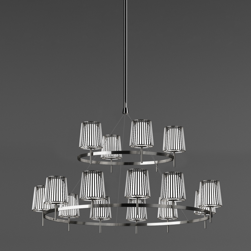 Julia by Quasar – 63″ x 72 13/16″ Suspension, Ambient offers quality European interior lighting design | Zaneen Design