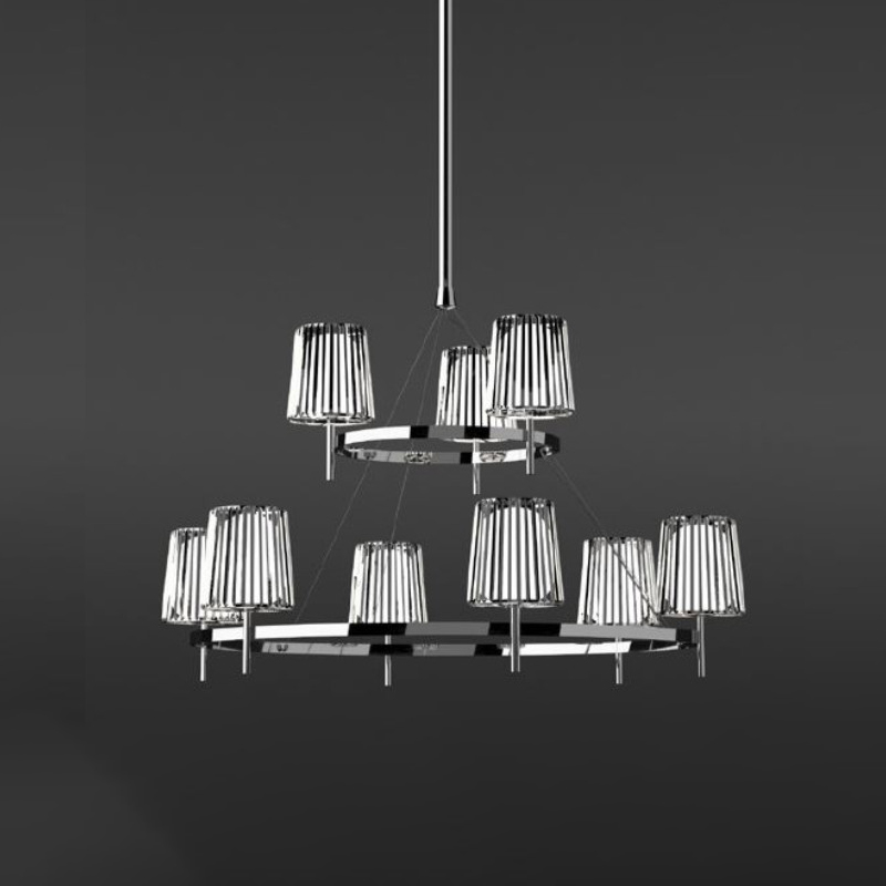 Julia by Quasar – 51 3/16″ x 80 11/16″ Suspension, Ambient offers quality European interior lighting design | Zaneen Design