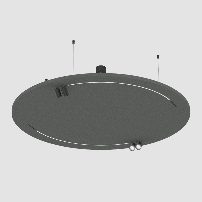 Just Black Acoustic by Prolicht – 55 1/8″ x 1 5/8″ Suspension,  offers LED lighting solutions | Zaneen Architectural