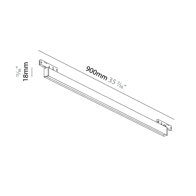 Just Black System by Prolicht – 35 7/16″ x 11/16″ , Modular offers LED lighting solutions | Zaneen Architectural