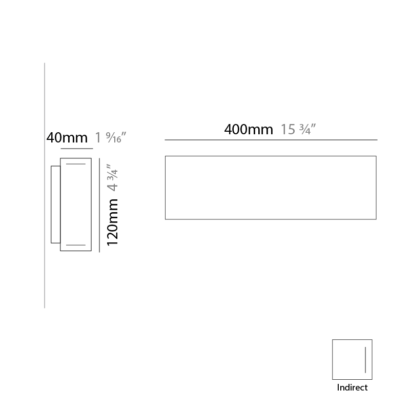 Woodlin by Tunto – 15 3/4″ x 4 3/4″ Surface, Linear Profiles offers quality European interior lighting design | Zaneen Design / Line art