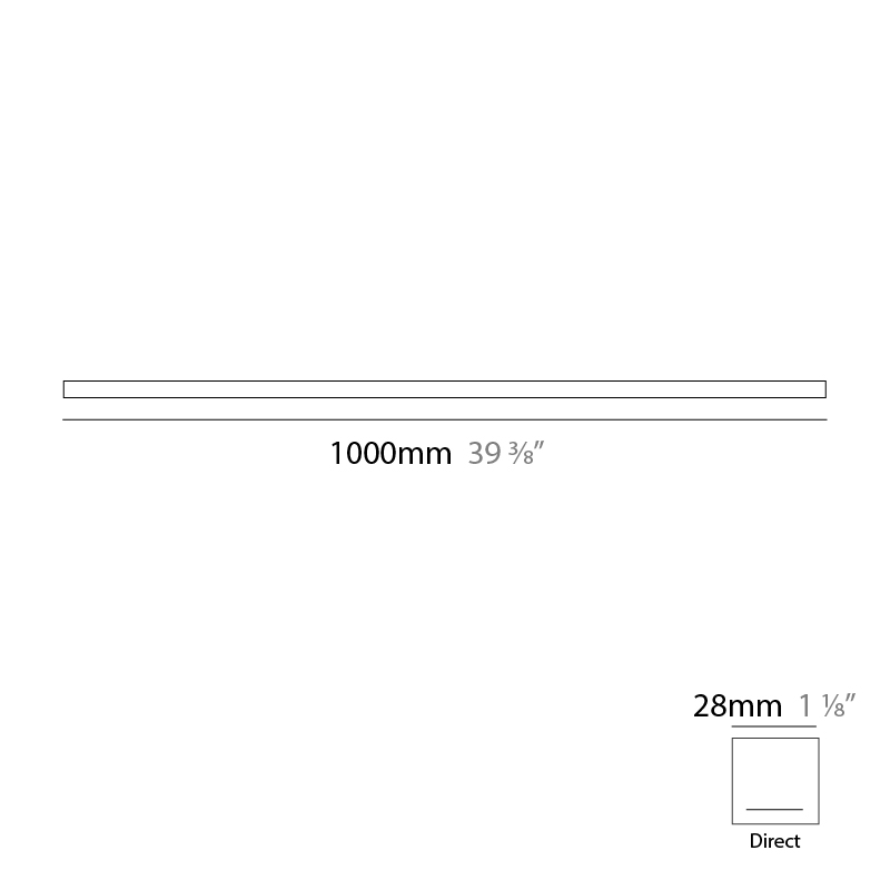 Woodlin by Tunto – 39 3/8″ x 1 1/8″ Surface, Linear Profiles offers quality European interior lighting design | Zaneen Design / Line art