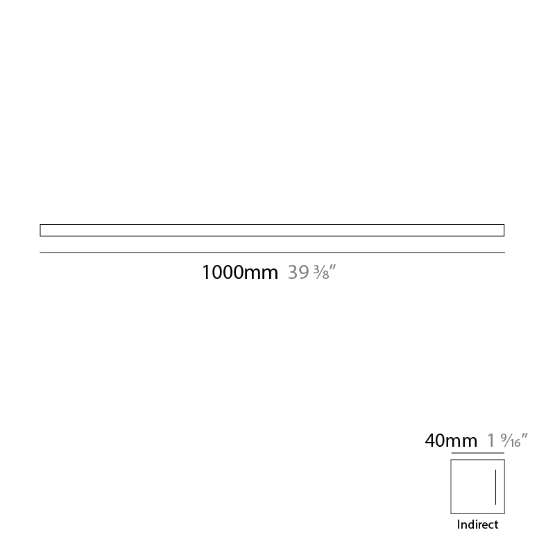 Woodlin by Tunto – 39 3/8″ x 1 9/16″ Surface, Linear Profiles offers quality European interior lighting design | Zaneen Design / Line art