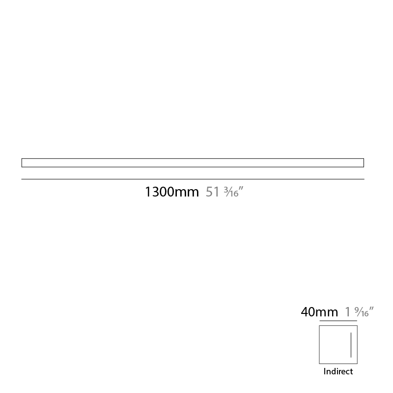 Woodlin by Tunto – 51 3/16″ x 1 9/16″ Surface, Linear Profiles offers quality European interior lighting design | Zaneen Design / Line art