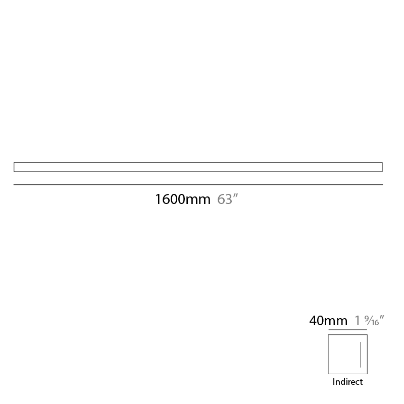 Woodlin by Tunto – 63″ x 1 9/16″ Surface, Linear Profiles offers quality European interior lighting design | Zaneen Design / Line art
