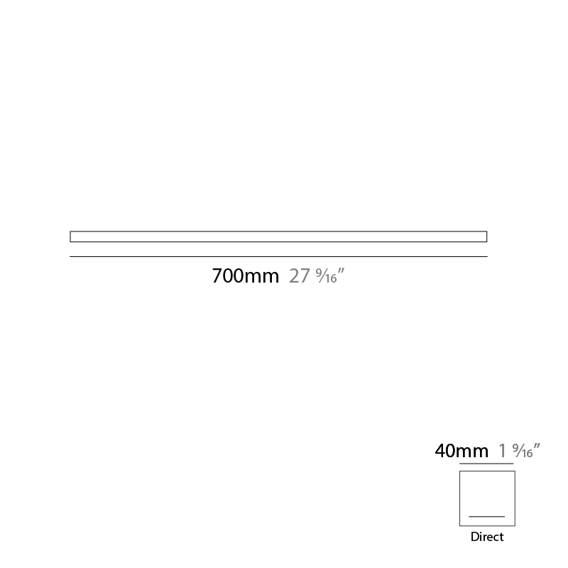 Woodlin by Tunto – 27 9/16″ x 1 9/16″ Surface, Linear Profiles offers quality European interior lighting design | Zaneen Design