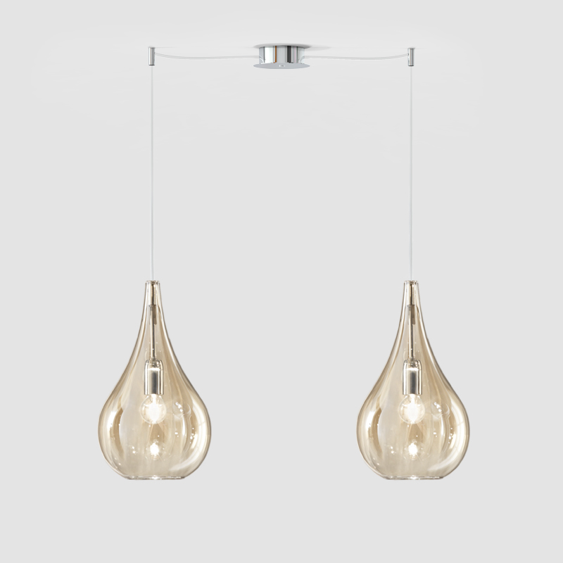 Lacrima by Cangini & Tucci – 7 1/16″ x 12 5/8″ Suspension,  offers quality European interior lighting design | Zaneen Design