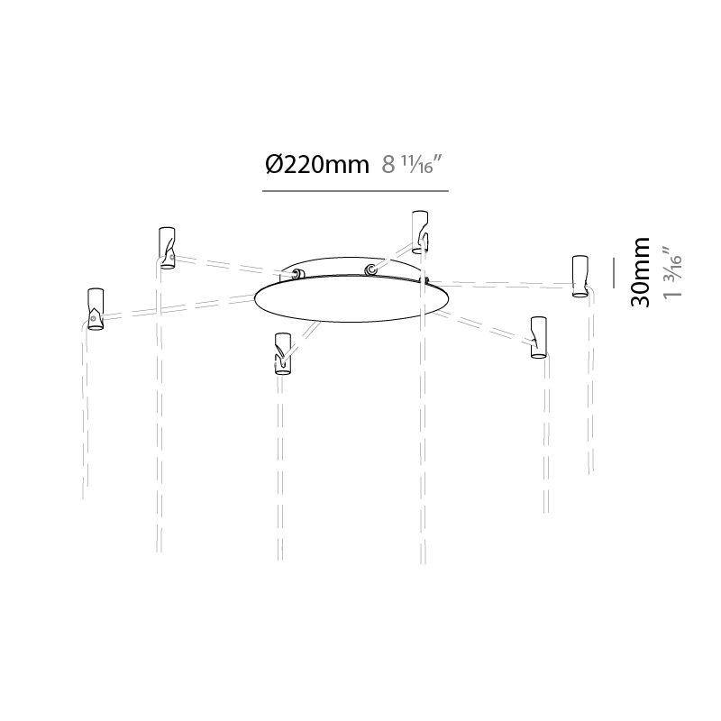 Land by Milan – 8 11/16″ x 1 3/16″ ,  offers quality European interior lighting design | Zaneen Design