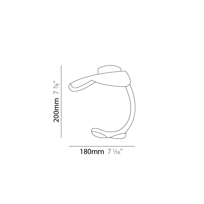 Le Gigine by Knikerboker – 7 1/16″ x 7 7/8″ Surface, Ceiling Surface offers quality European interior lighting design | Zaneen Design / Line art