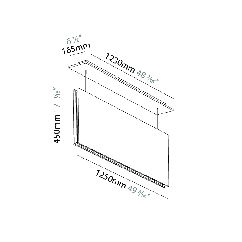 Lullaby by Prolicht – 49 3/16″ x 17 11/16″ Suspension, Acoustic offers LED lighting solutions | Zaneen Architectural / Line art