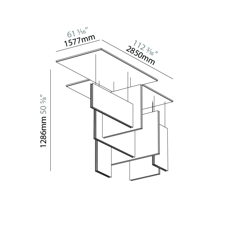 Lullaby by Prolicht – 112 3/16″ x 50 5/8″ Suspension, Acoustic offers LED lighting solutions | Zaneen Architectural / Line art