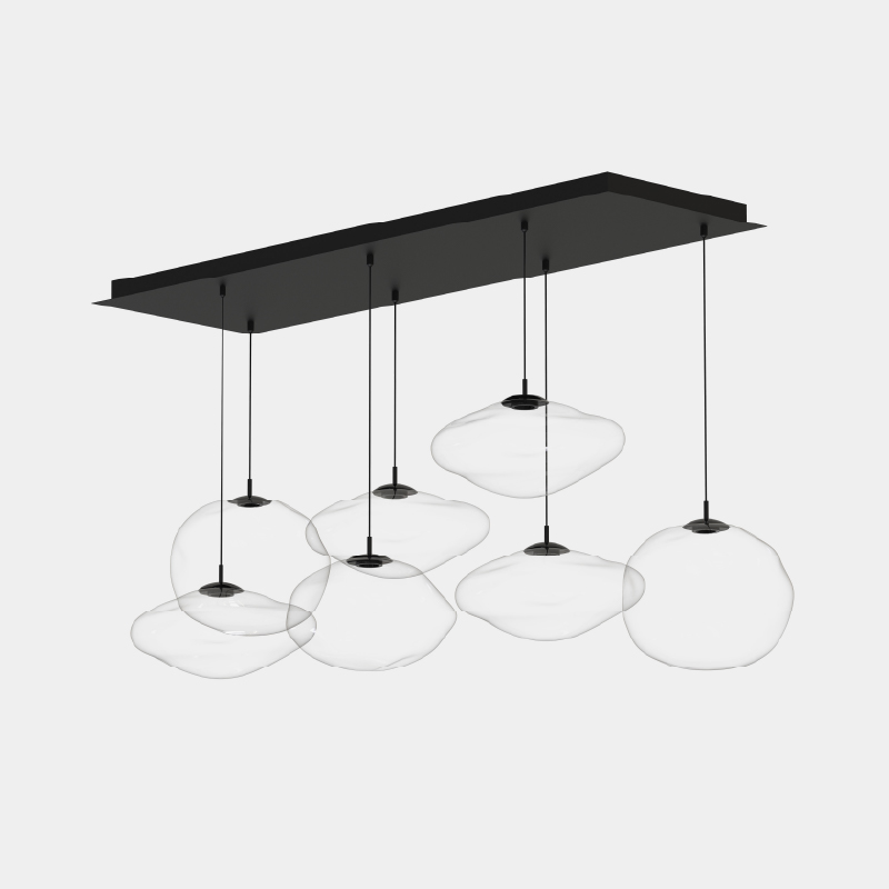 Mark by Cangini & Tucci – 51 3/16″ x 11 13/16″ Suspension, Clusters offers quality European interior lighting design | Zaneen Design