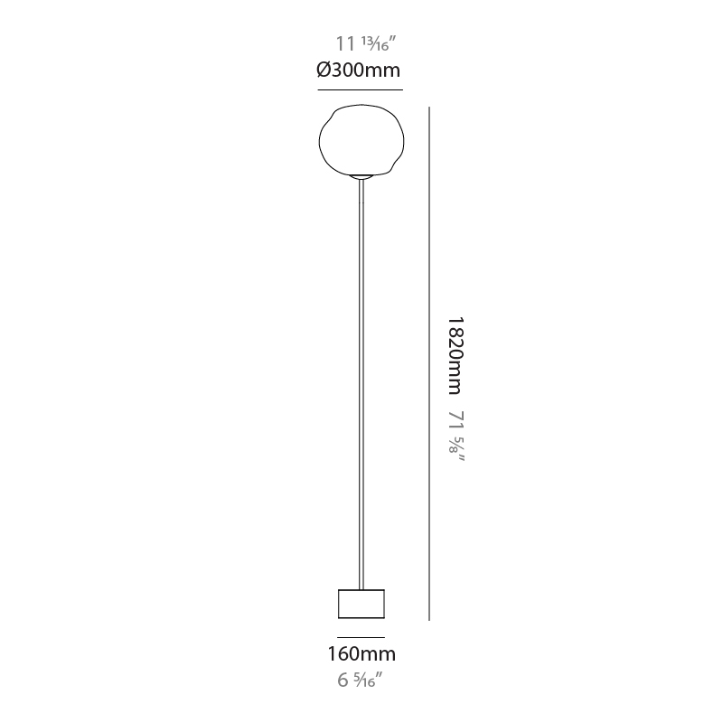 Mark by Cangini & Tucci – 11 13/16″ x 71 5/8″ Portable, Floor offers quality European interior lighting design | Zaneen Design / Line art