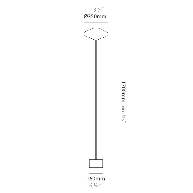 Mark by Cangini & Tucci – 11 13/16″ x 70 7/8″ Portable, Floor offers quality European interior lighting design | Zaneen Design