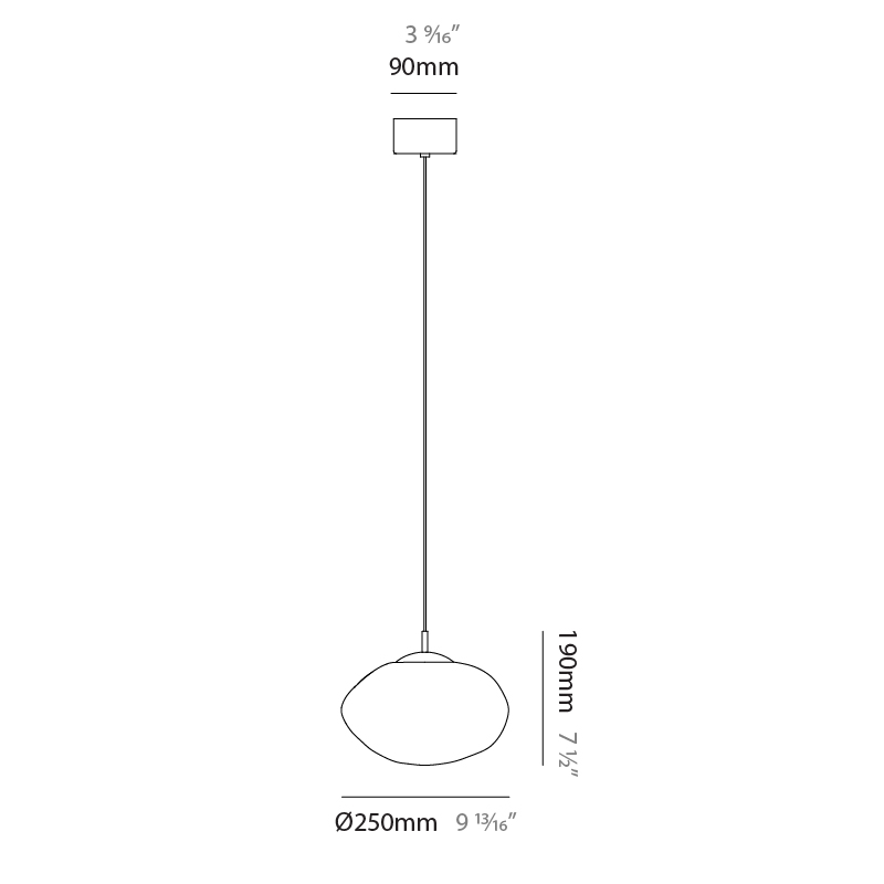 Mark by Cangini & Tucci – 9 13/16″ x 7 1/2″ Suspension, Pendant offers quality European interior lighting design | Zaneen Design