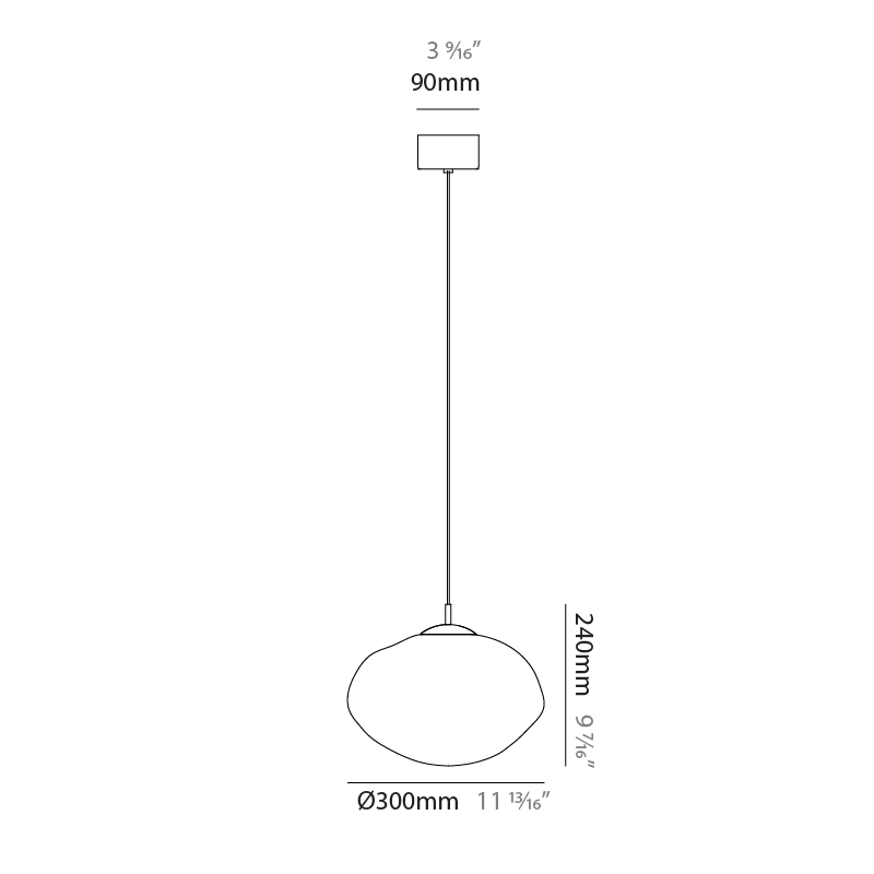 Mark by Cangini & Tucci – 11 13/16″ x 9 7/16″ Suspension, Pendant offers quality European interior lighting design | Zaneen Design