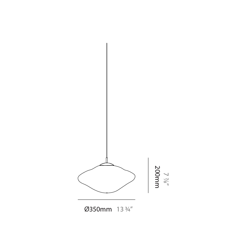 Mark by Cangini & Tucci – 13 3/4″ x 8 11/16″ Suspension, Pendant offers quality European interior lighting design | Zaneen Design