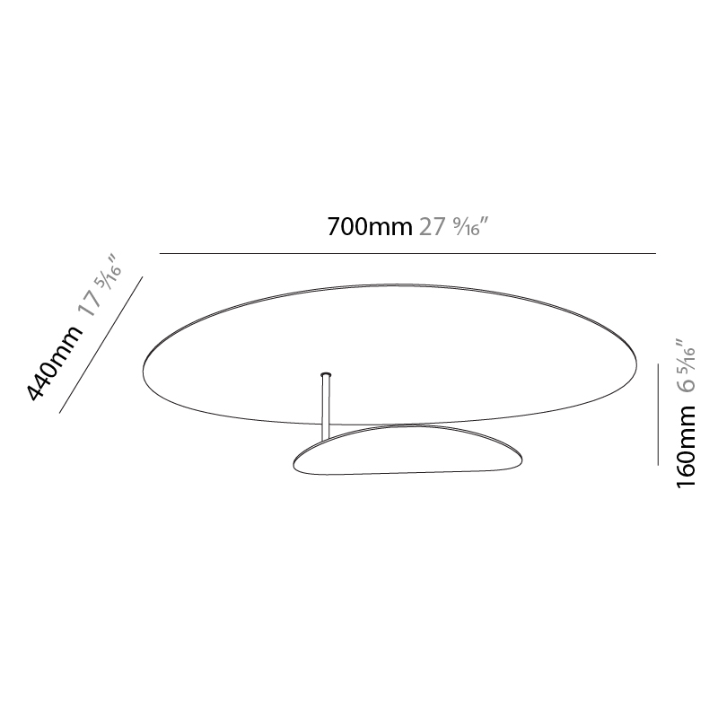 Masai by Icone – 27 9/16″ x 6 5/16″ Surface, Wall Surface offers quality European interior lighting design | Zaneen Design / Line art