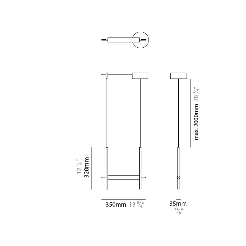 Matrix by Quasar – 13 3/4″ x 12 5/8″ Suspension, Pendant offers quality European interior lighting design | Zaneen Design / Line art