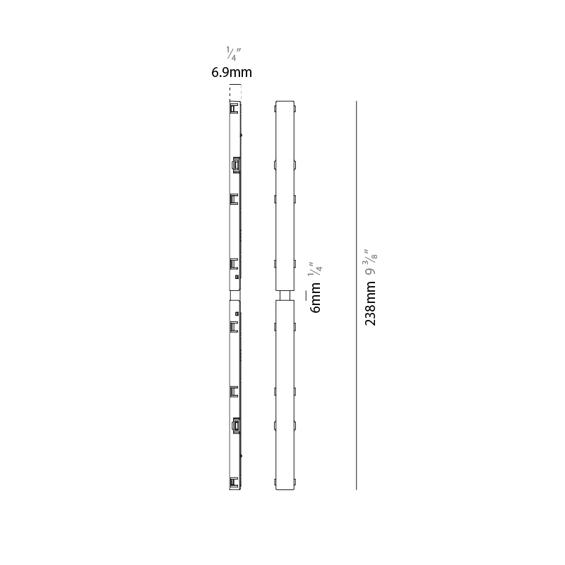  by Prolicht – 9 3/8″ x 1/4″ Track,  offers LED lighting solutions | Zaneen Architectural