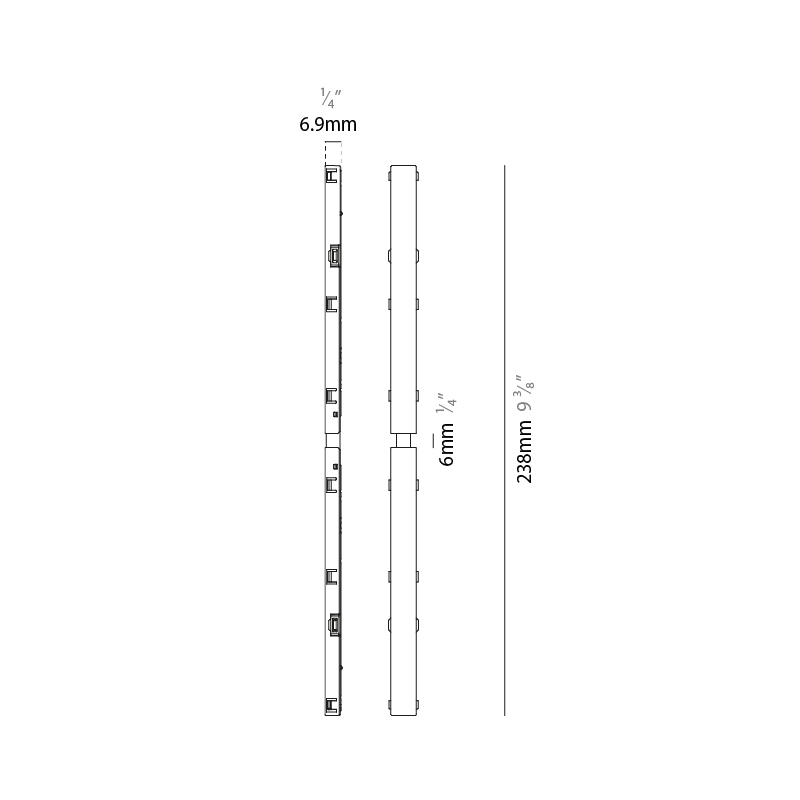  by Prolicht – 9 3/8″ x 1/4″ Track,  offers LED lighting solutions | Zaneen Architectural