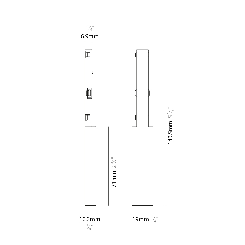  by Prolicht – 5 9/16″ x 3/8″ Track,  offers LED lighting solutions | Zaneen Architectural