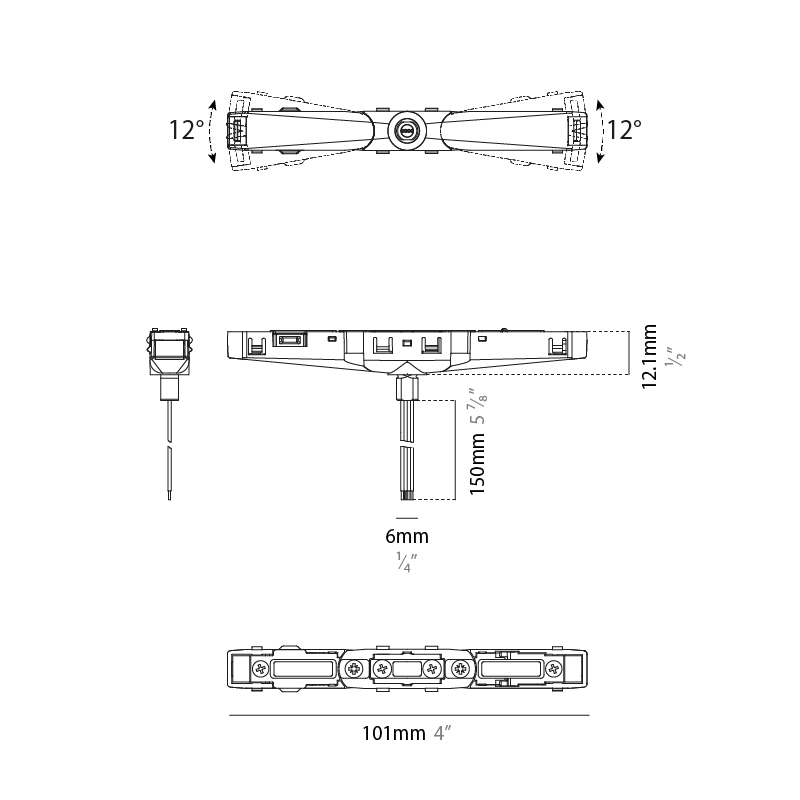  by Prolicht – 3 31/32″ x 1/2″ Track,  offers LED lighting solutions | Zaneen Architectural