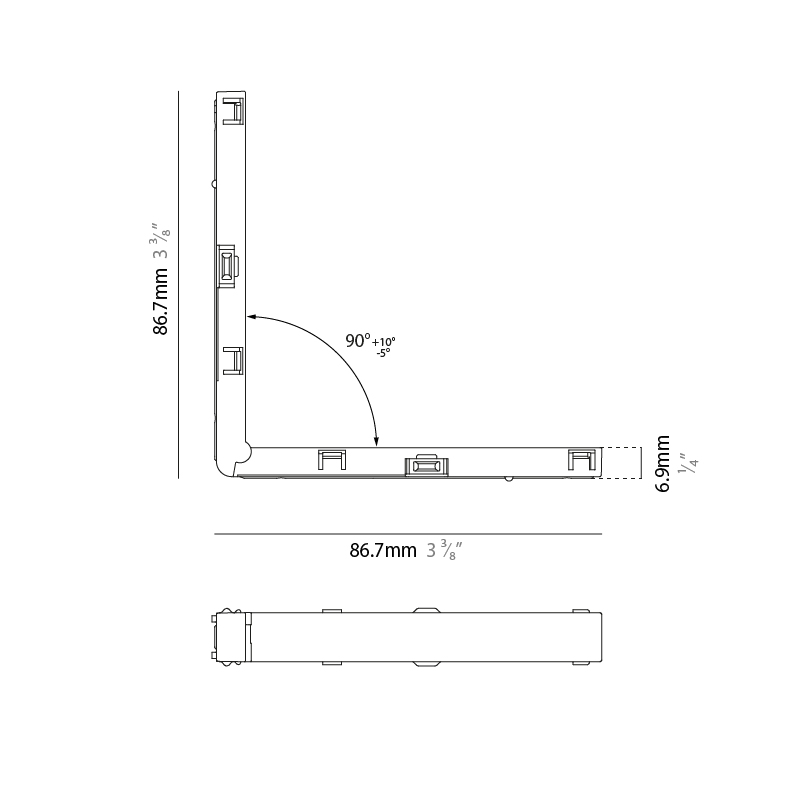  by Prolicht – 3 7/16″ x 1/4″ Track,  offers LED lighting solutions | Zaneen Architectural