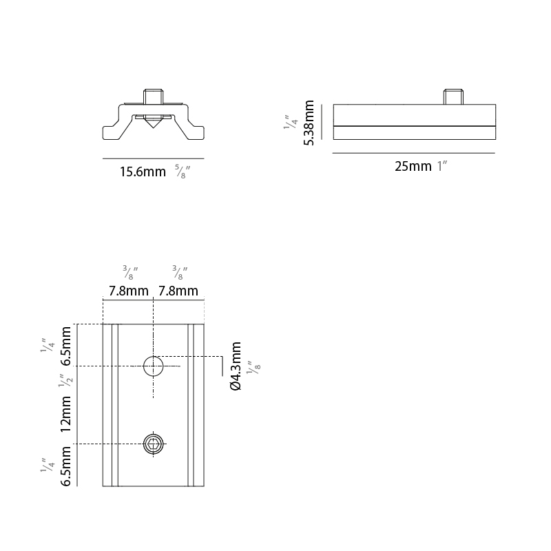  by Prolicht – 63/64″ x 3/16″ Track,  offers LED lighting solutions | Zaneen Architectural