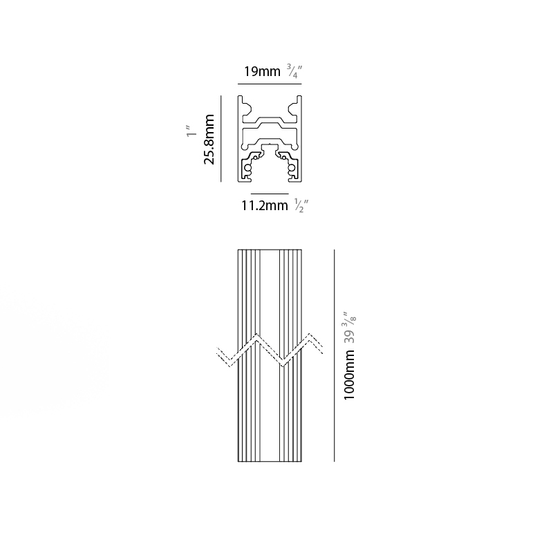 by Prolicht – 48″ x 1 1/64″ Track,  offers LED lighting solutions | Zaneen Architectural