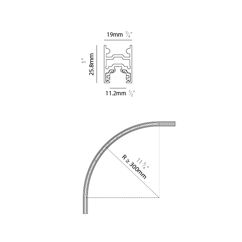  by Prolicht –  x 1 1/64″ Track,  offers LED lighting solutions | Zaneen Architectural