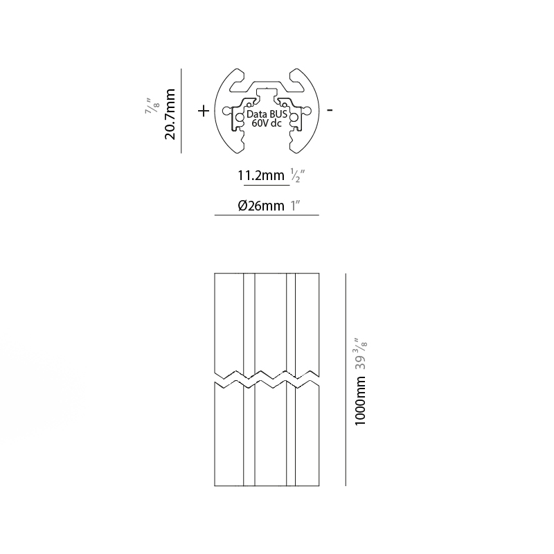  by Prolicht – 1 1/32″48″ Track,  offers LED lighting solutions | Zaneen Architectural