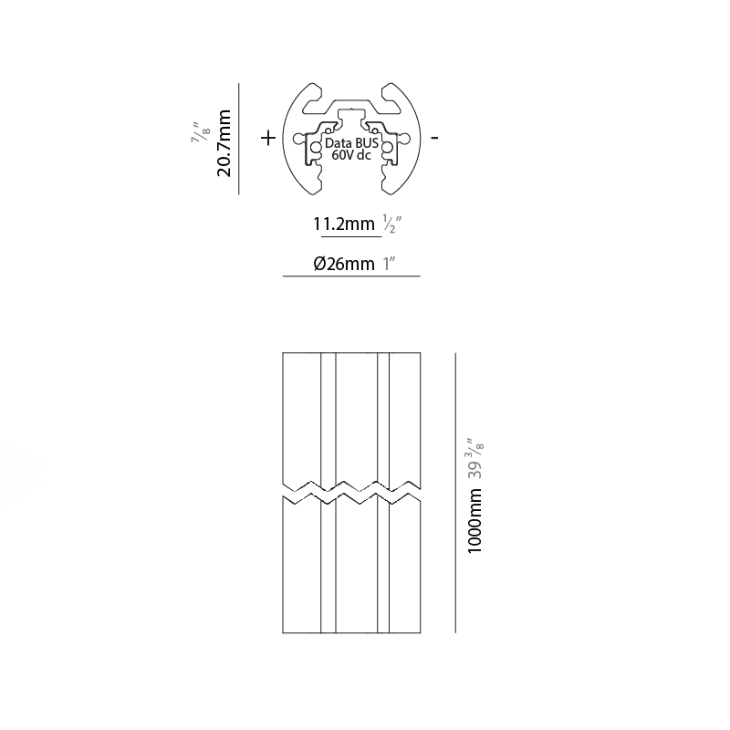  by Prolicht – 1 1/32″48″ Track,  offers LED lighting solutions | Zaneen Architectural