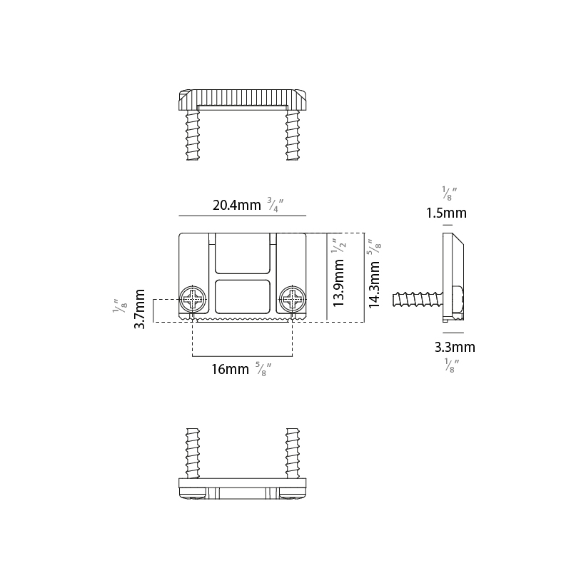  by Prolicht – 13/16″ x 9/16″ Track,  offers LED lighting solutions | Zaneen Architectural