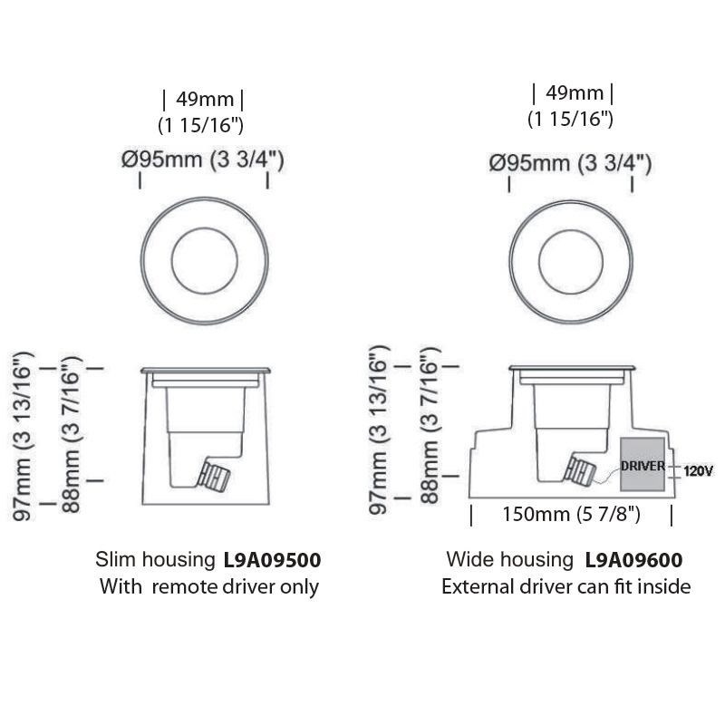 Micro by Platek – 3 3/4″ x 3 13/16″ Recessed, Drive Over offers high performance and quality material | Zaneen Exterior / Line art