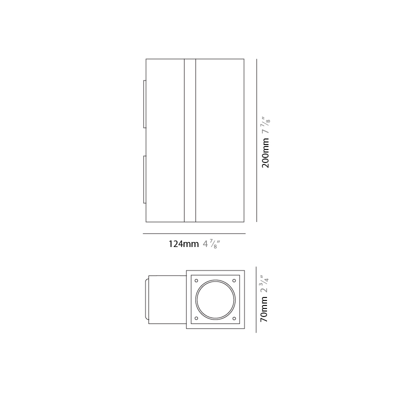 Mini Quadro by Side –  x 7 7/8″ Surface, Wall Surface offers high performance and quality material | Zaneen Exterior / Line art