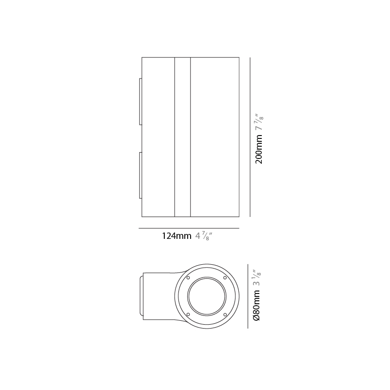 Mini Tondo by Side – 3 1/8″ x 7 7/8″ Surface, Wall Surface offers high performance and quality material | Zaneen Exterior / Line art