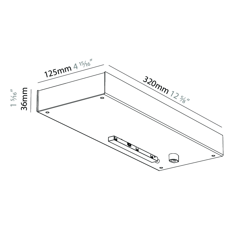 Minimal Track by Prolicht – 9 7/16″ x 1 7/16″ Suspension, Profile offers LED lighting solutions | Zaneen Architectural